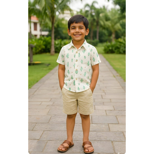 Desert Cactus Boy Kid Shirt