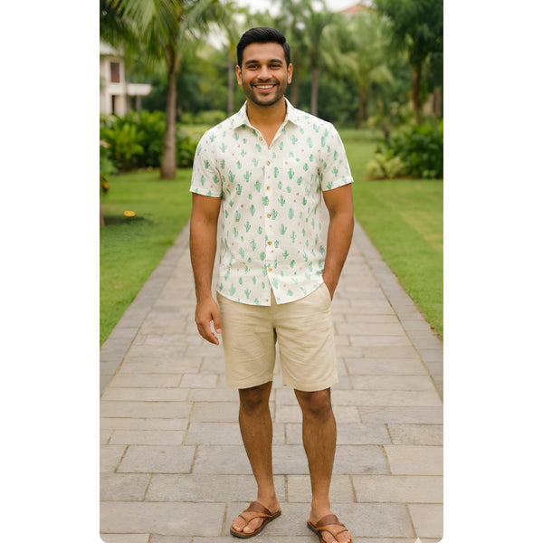 Desert Cactus Dad Shirt