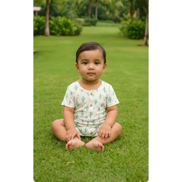 Desert Cactus  Baby Romper