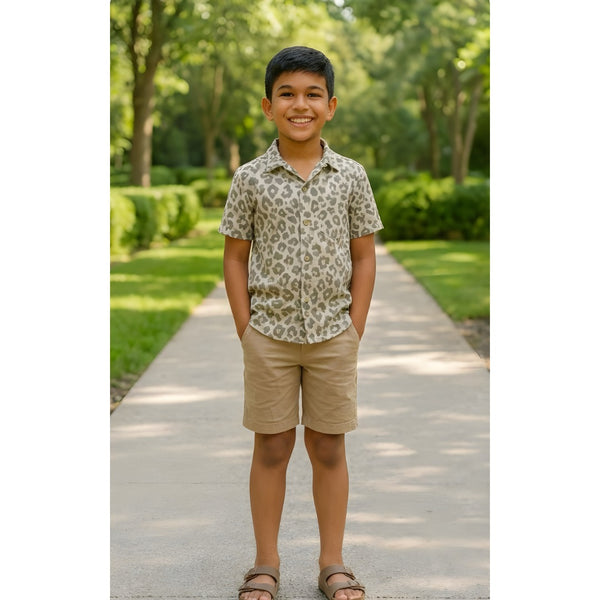 Desert Cheetah Boy Kid Shirt