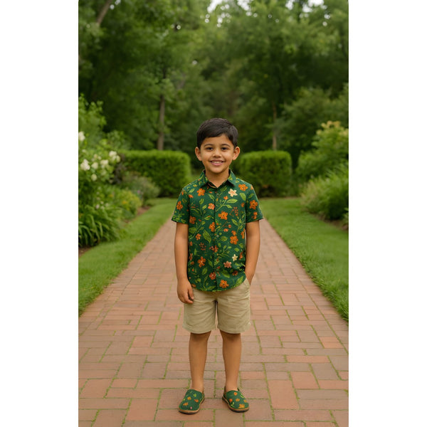 Verdant Garden Boy Kid Shirt