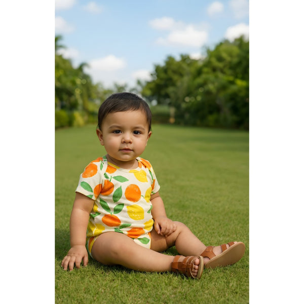 Citrus Orchard Baby Romper