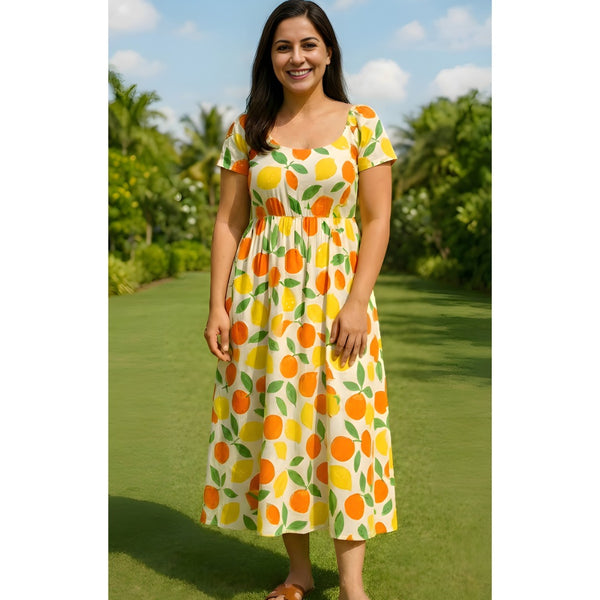 Citrus Orchard Mom Dress