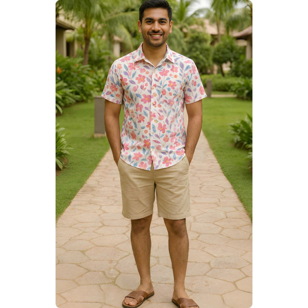 Blush Garden Dad Shirt