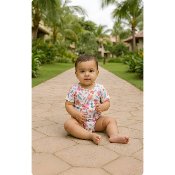 Blush Garden Baby Romper