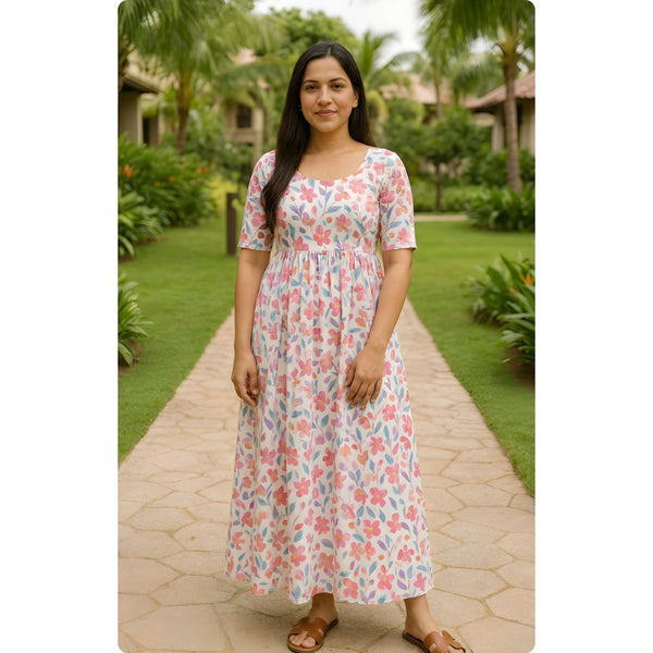 Blush Garden Mom Dress