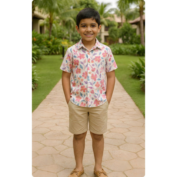 Blush Garden Boy Kid Shirt