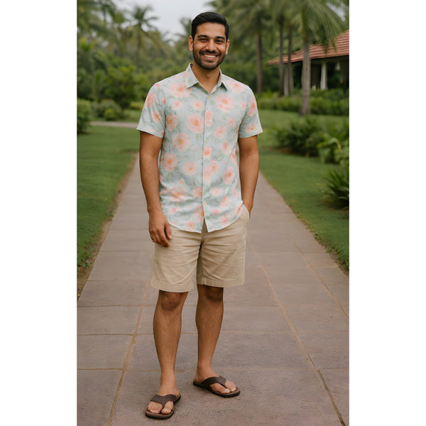 Pastel Blossom Dad Shirt