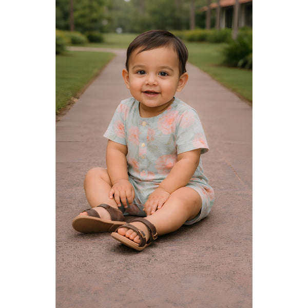 Pastel Blossom Baby Romper