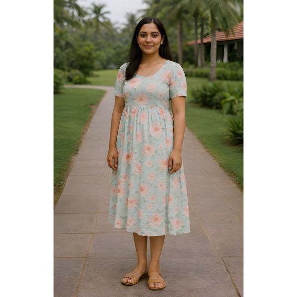 Pastel Blossom Mom Dress