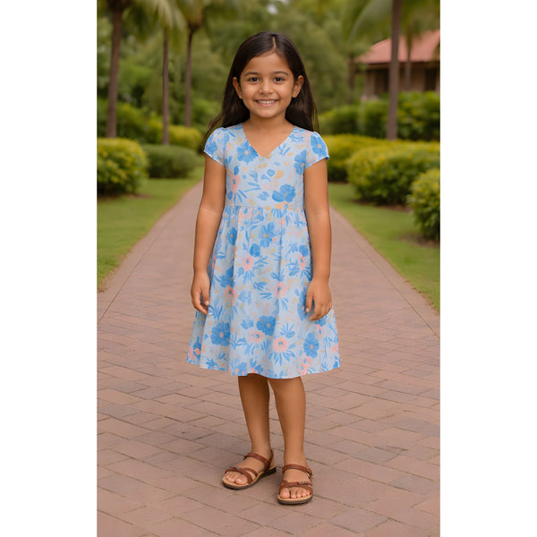 Blue Meadow  Girl Kid Dress