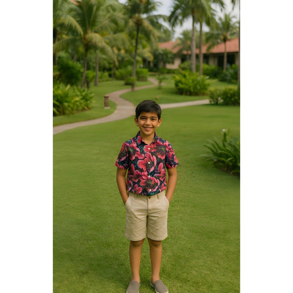 Midnight Bloom Boy Kid Shirt