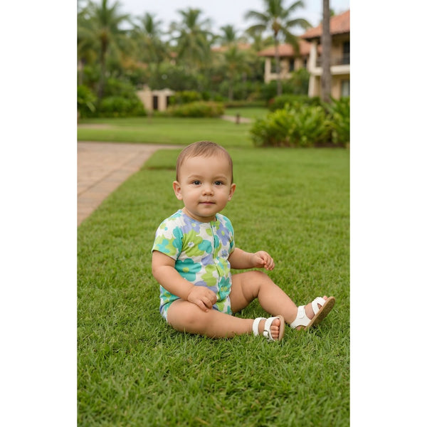 Retro Daisy  Baby Romper