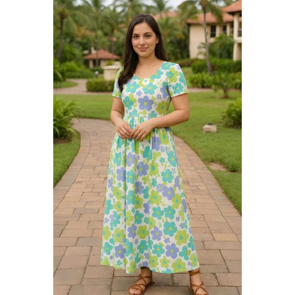 Retro Daisy Mom Dress