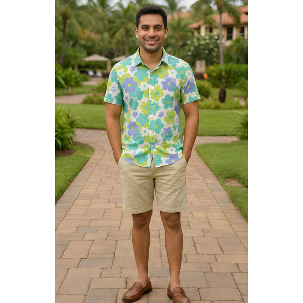 Retro Daisy  Dad Shirt