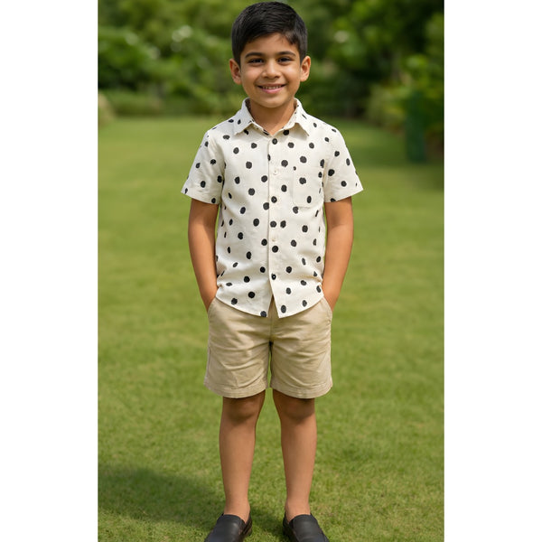 Dalmatian Print Boy Kid Shirt