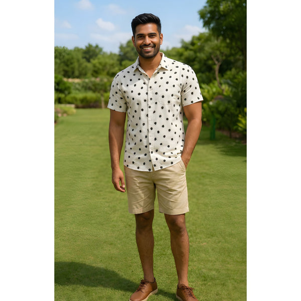 Dalmatian Print Dad Shirt