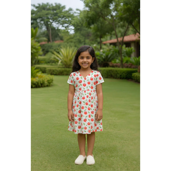 Berry Sweet Strawberry Girl Kid Dress