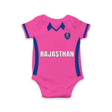 Royal Pink Cricket Inspired Baby Romper | Custom Little Champs Outfit