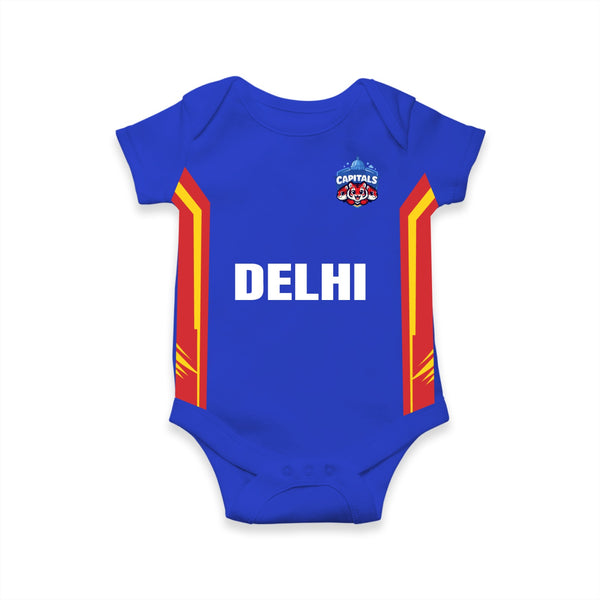Blue Cricket Theme Baby Romper | Soft Cotton Little Champs Outfit