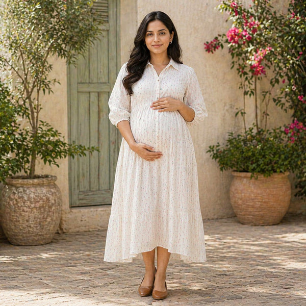 Floral Cotton Customised Maternity wear
