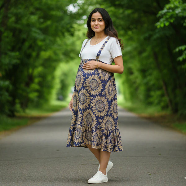 Elegant Printed Maternity Dresses
