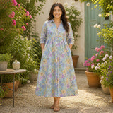 Lavender Breeze Floral Maternity Dress