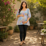 Lavender Breeze Floral Maternity Dress