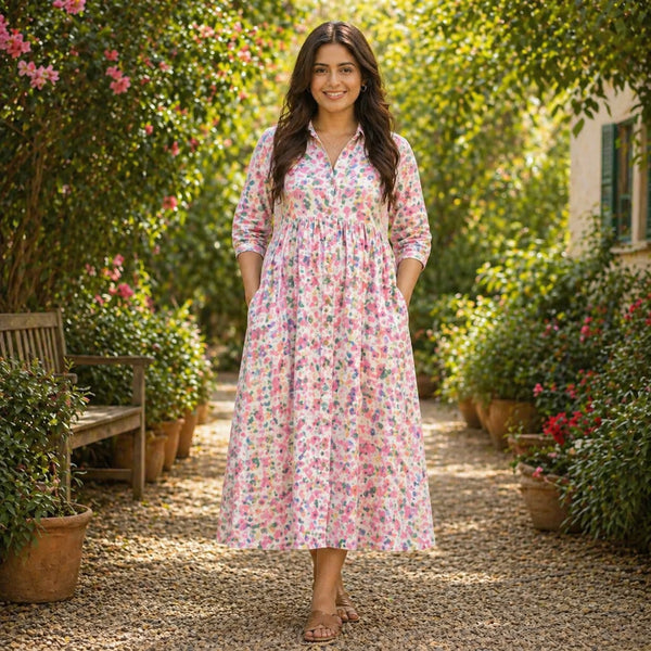 Pastel Bloom Customized Maternity Dress