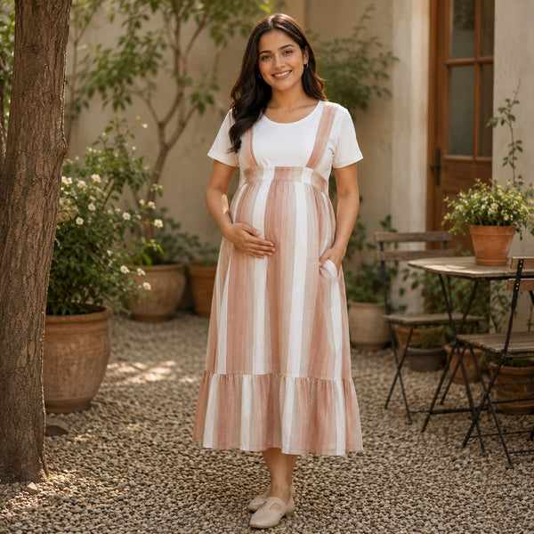 Blush Stripe Customized Maternity collection