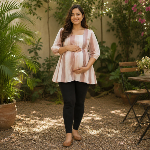 Blush Stripe Customized Maternity collection