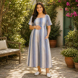 Powder Blue Stripe Maternity Collection