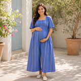 Blue Striped Maternity Wear Collection