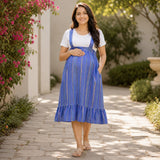Blue Striped Maternity Wear Collection