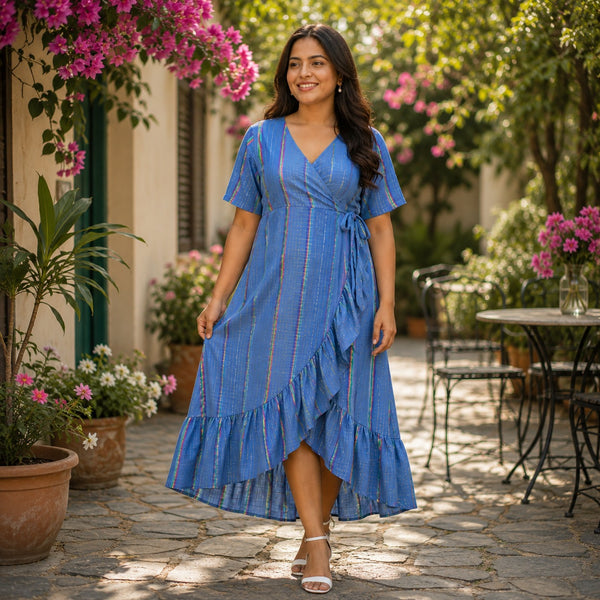 Blue Striped Maternity Wear Collection