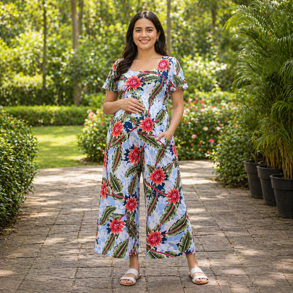 Tropical Floral Maternity Dress & Pinafore Collection