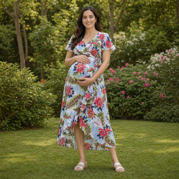 Tropical Floral Maternity Dress & Pinafore Collection