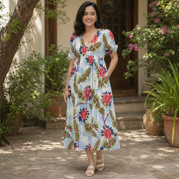 Tropical Floral Maternity Dress & Pinafore Collection
