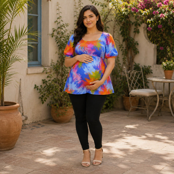 Vibrant Splash Maternity & Feeding Wear Collection