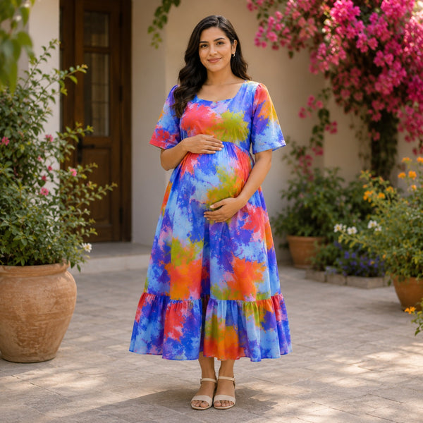 Vibrant Splash Maternity & Feeding Wear Collection