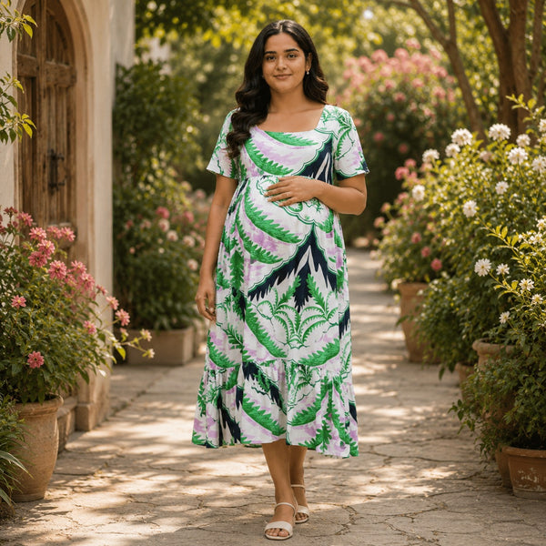 Green Botanical Maternity & Feeding Wear Collection