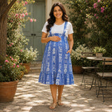 Blue Printed Maternity Dress & Jumpsuit Collection