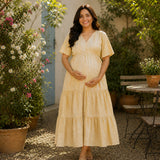 Butter Yellow Maternity Dress Collection