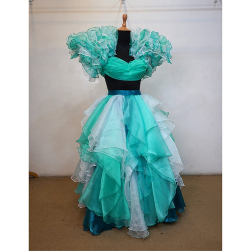 Girls' Layered Party Gown _ Women Dress