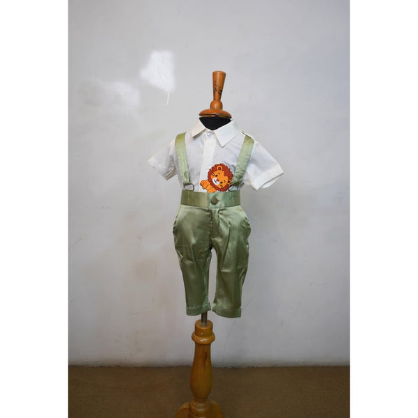 Little Lion Suspender Set - Boy Kid