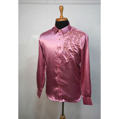 Men's Embroidered Party Wear Shirt