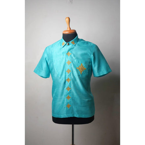 Premium Embroidered Ethnic Shirt - Muhurtham Shirt