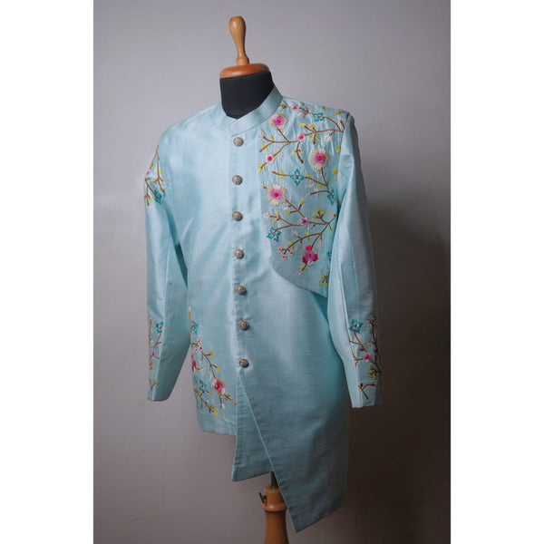 Premium Floral Embroidered Designer Kurta