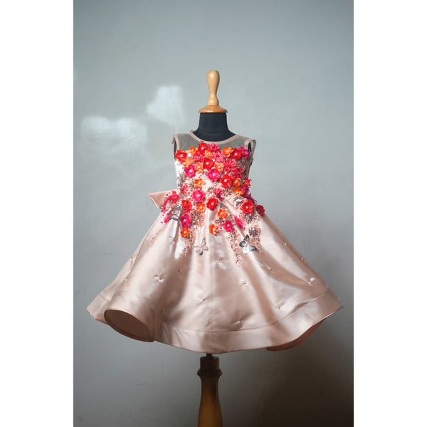 Floral Butterfly Party Frock - Girl Kid
