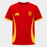Spain Football Team Inspired Adult T-Shirt – Red Fan Jersey